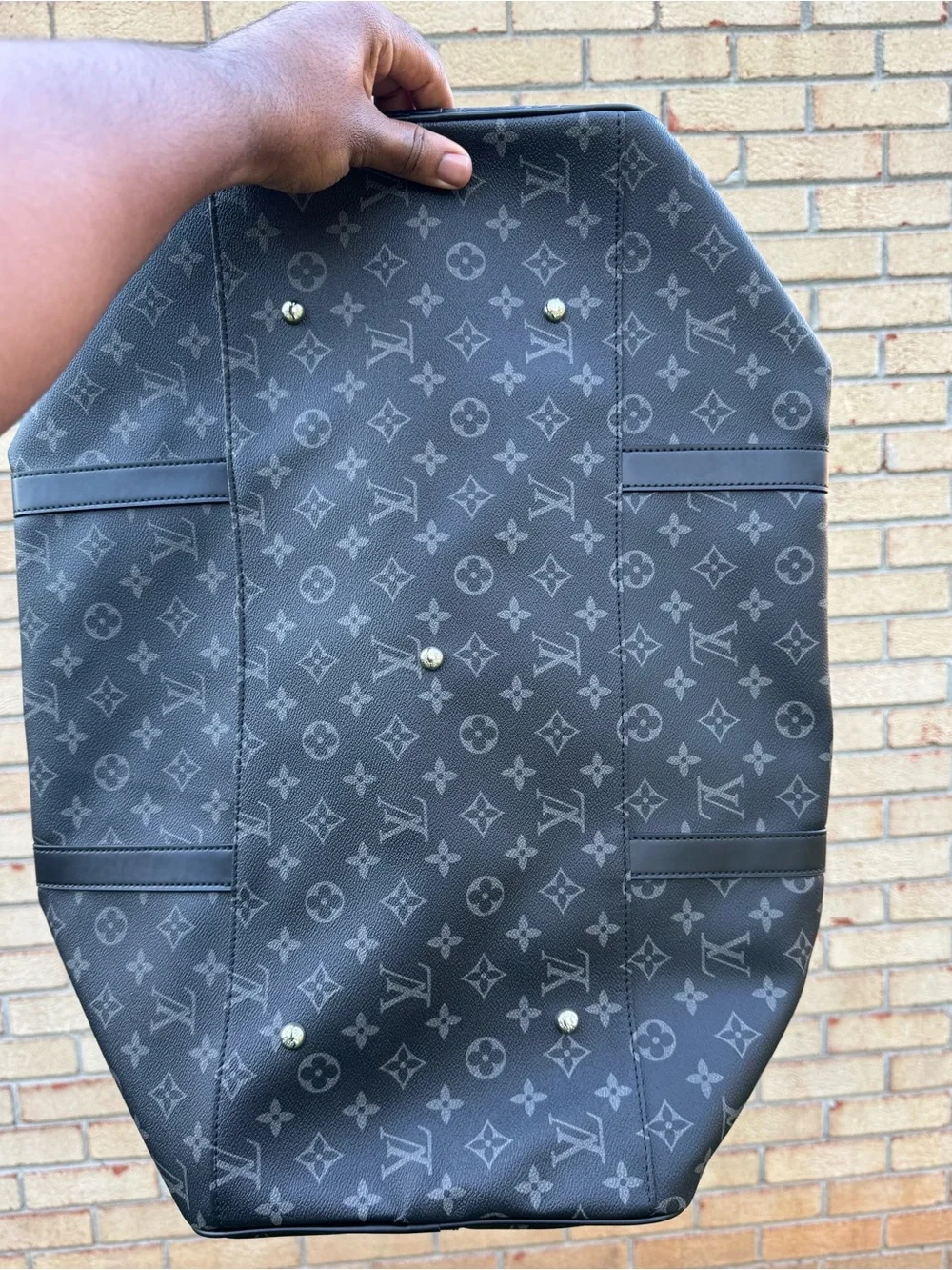 Louis Vuitton Monogram Canvas Tote Bag - Black